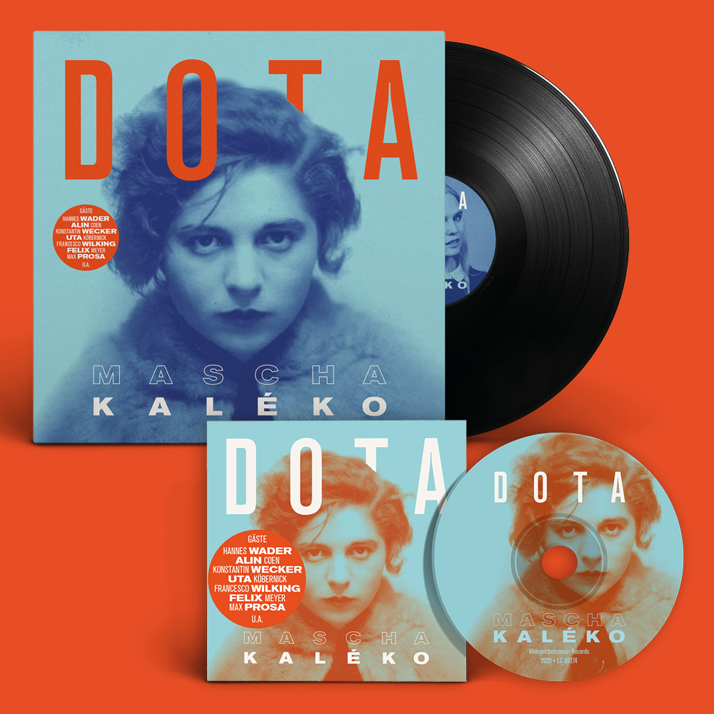 Vinyl- und CD-Coverdesign für DOTA -Mascha Kaleko