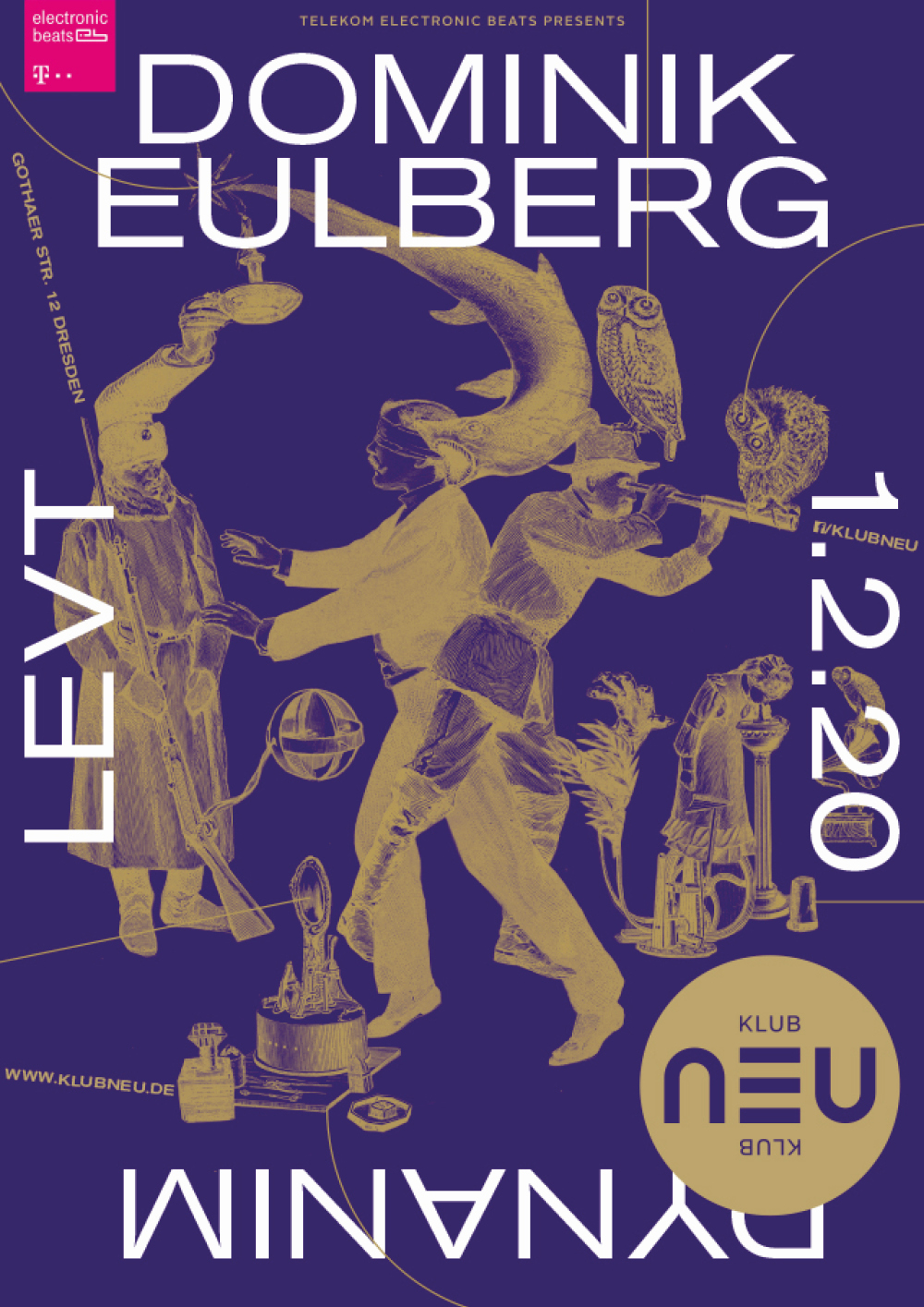 Collage-Plakat (Auswahl) für KLUB NEU Dresden