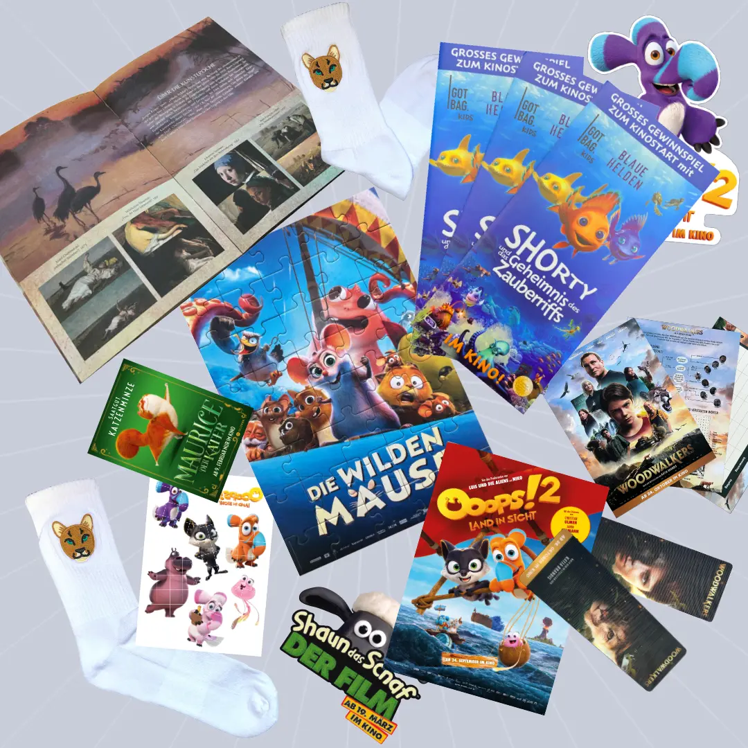 DuW family | Printkampagnen und Filmpromotion | Aktivitybooklets, Tattoos, Lesezeichen, Ausmalhefte uvm.