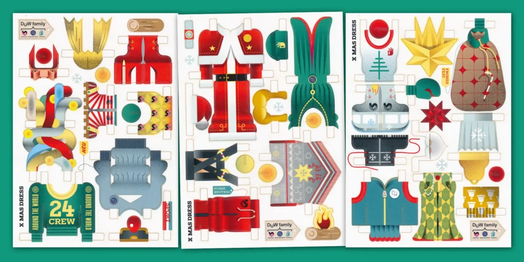 DuW family | X-Mas Dress | Papierbögen gelasert - X-Mas Dress-Kleidung