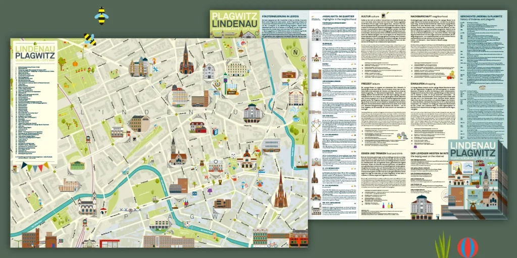 Stadtplan Leipzig LINDENAU PLAGWITZ