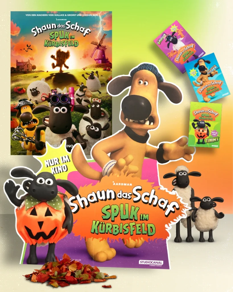 DuW family | STUDIOCANAL | On- und Offline Creatives für den Kinofilm „Shaun das Schaf – Spuk im Kürbisfeld“
